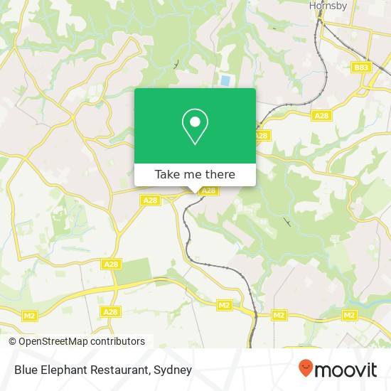 Blue Elephant Restaurant, 2 City View Rd Pennant Hills NSW 2120 map