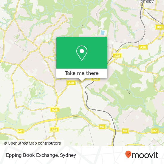 Epping Book Exchange map