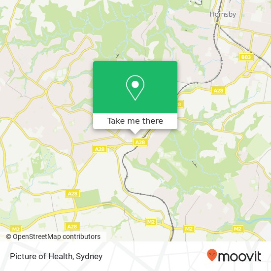 Mapa Picture of Health, 20 Hillcrest Rd Pennant Hills NSW 2120