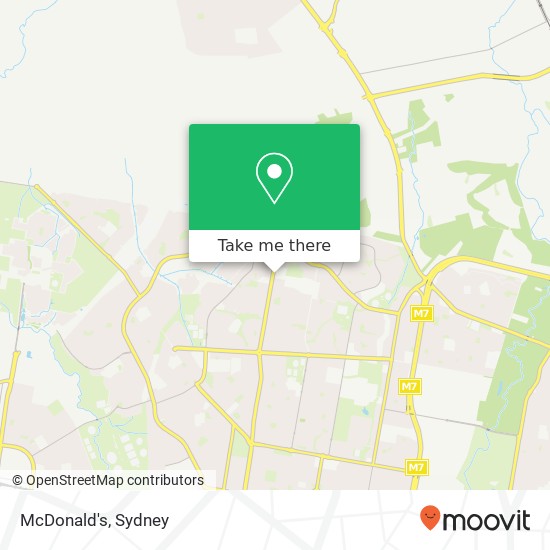 Mapa McDonald's, Carlisle Ave Bidwill NSW 2770