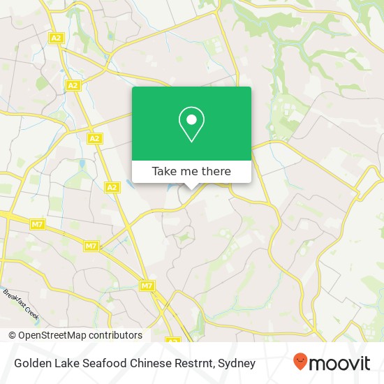 Golden Lake Seafood Chinese Restrnt, 4 Century Cirt Baulkham Hills NSW 2153 map