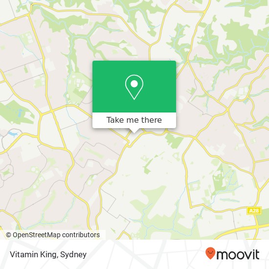 Vitamin King, 3 Old Castle Hill Rd Castle Hill NSW 2154 map