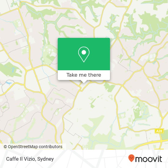 Mapa Caffe Il Vizio, Castle St Castle Hill NSW 2154