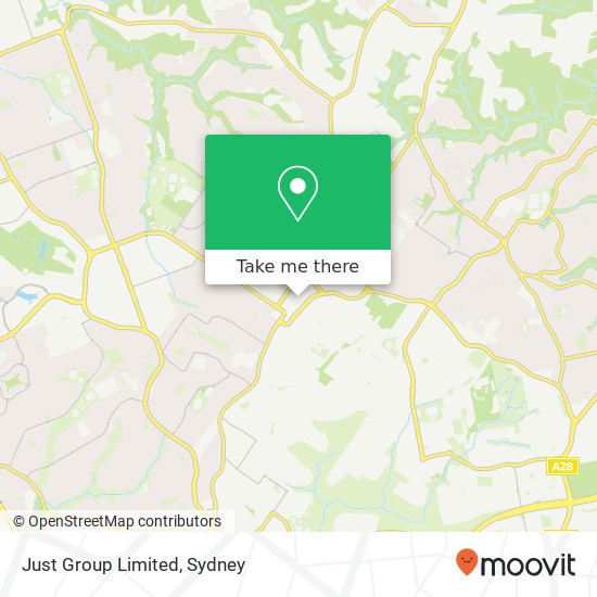 Just Group Limited, 1 Old Castle Hill Rd Castle Hill NSW 2154 map