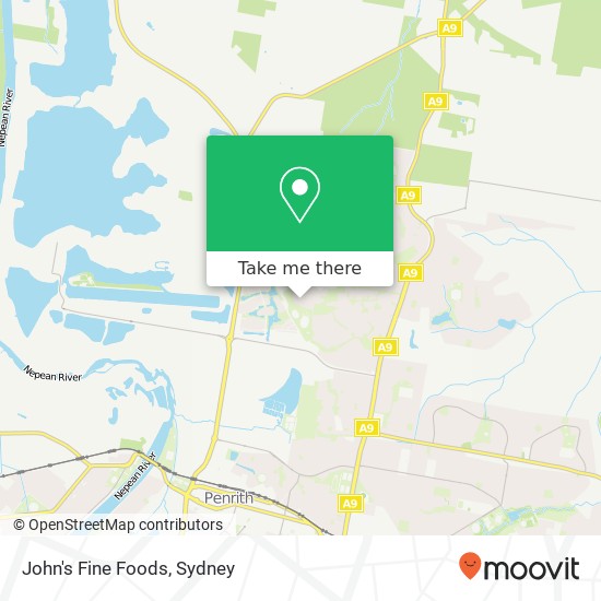 John's Fine Foods, 29 Antonia Cres Cranebrook NSW 2749 map