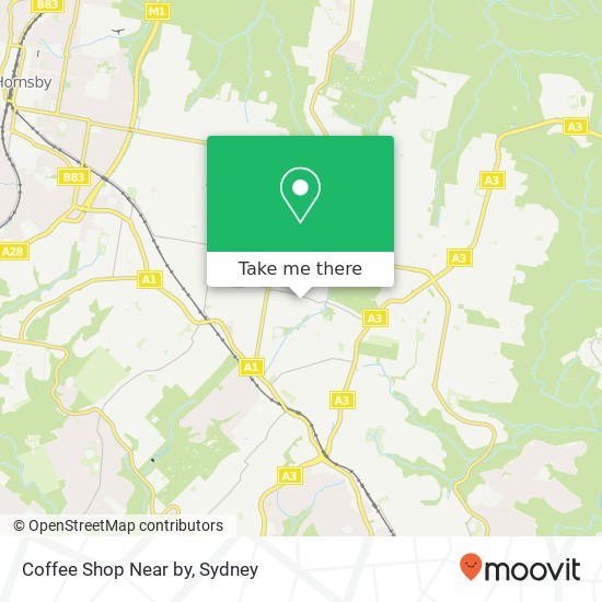 Mapa Coffee Shop Near by, 3 Rawson Cres Pymble NSW 2073