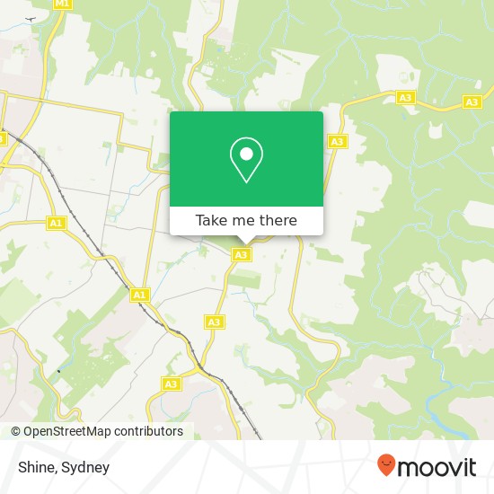 Shine, Mona Vale Rd St Ives NSW 2075 map