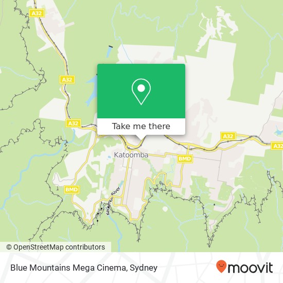 Mapa Blue Mountains Mega Cinema