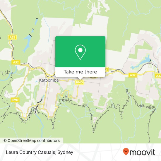 Mapa Leura Country Casuals, Leura Mall Leura NSW 2780