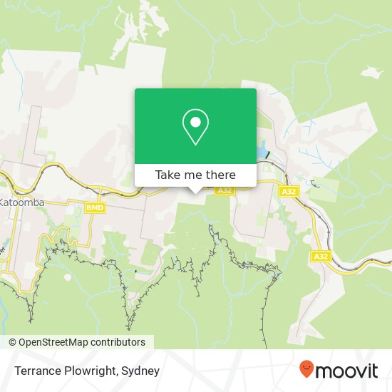 Mapa Terrance Plowright, 12 Gladstone St Wentworth Falls NSW 2782