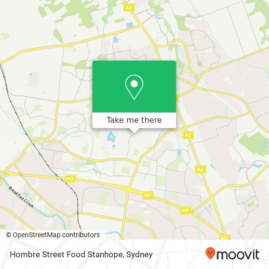 Hombre Street Food Stanhope, Sentry Dr Stanhope Gardens NSW 2768 map