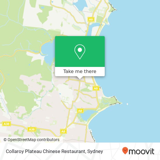 Mapa Collaroy Plateau Chinese Restaurant, 22 Aubreen St Collaroy Plateau NSW 2097