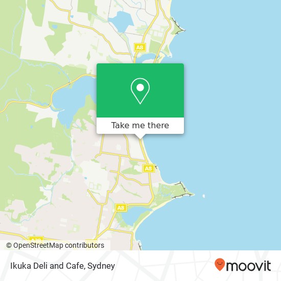 Mapa Ikuka Deli and Cafe, 1130 Pittwater Rd Collaroy NSW 2097