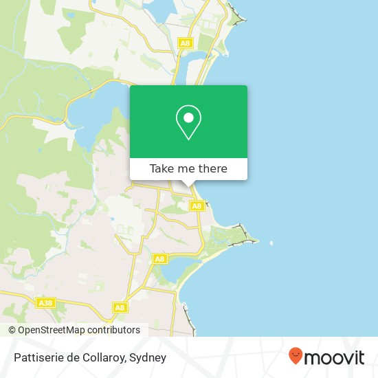 Mapa Pattiserie de Collaroy, 2 Fielding St Collaroy NSW 2097