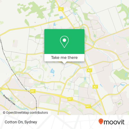 Cotton On, 2 Sentry Dr Stanhope Gardens NSW 2768 map