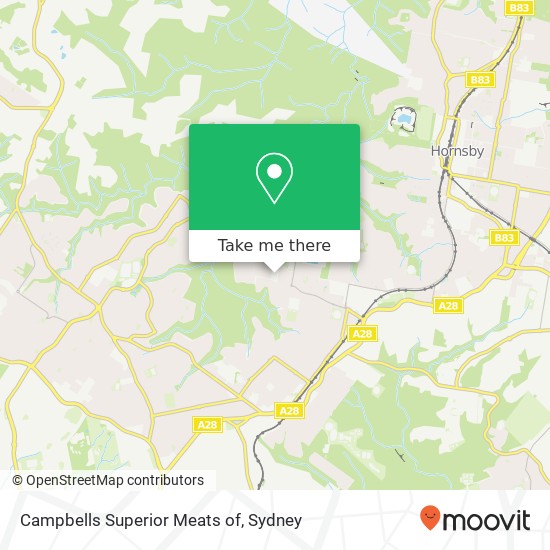 Mapa Campbells Superior Meats of, 4-8 Eucalyptus Dr Westleigh NSW 2120