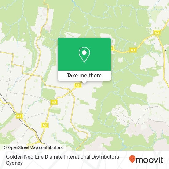 Golden Neo-Life Diamite Interational Distributors, 54 Douglas St E St Ives NSW 2075 map