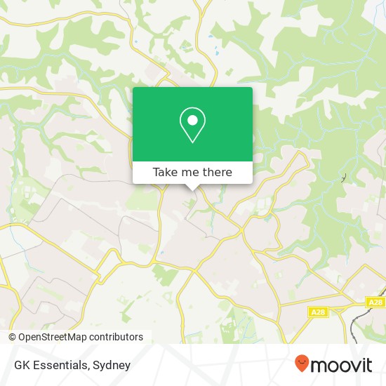 Mapa GK Essentials, 16 David Rd Castle Hill NSW 2154