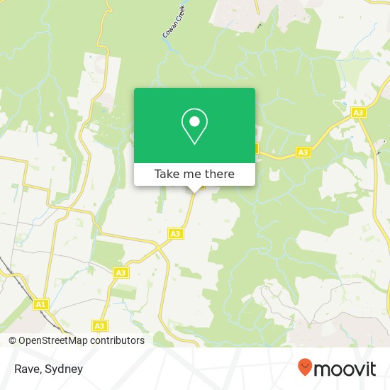 Rave, St Ives NSW 2075 map