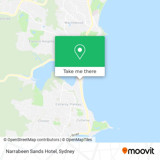 Narrabeen Sands Hotel map