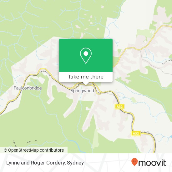 Mapa Lynne and Roger Cordery, Raymond Rd Springwood NSW 2777