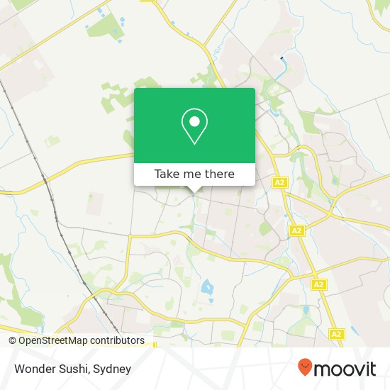 Wonder Sushi, Riverbank Dr The Ponds NSW 2769 map