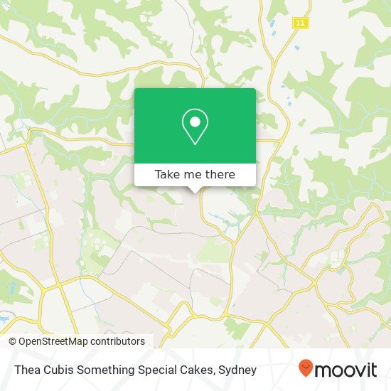 Thea Cubis Something Special Cakes, 7 Fullers Rd Glenhaven NSW 2156 map