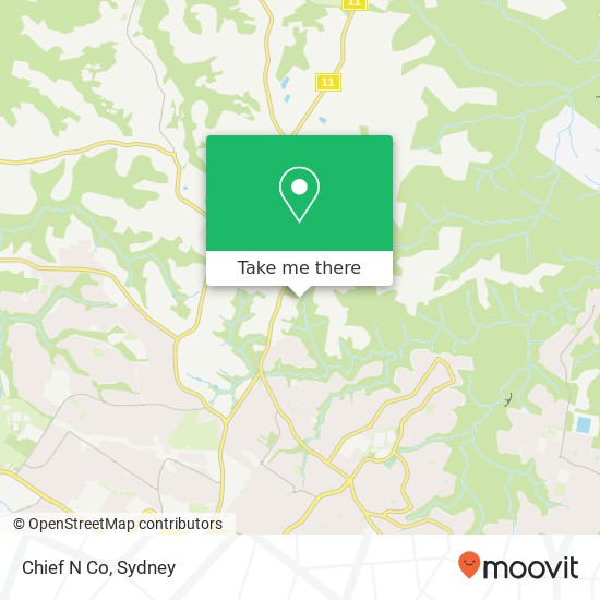 Mapa Chief N Co, 260-266 New Line Rd Dural (South) NSW 2158