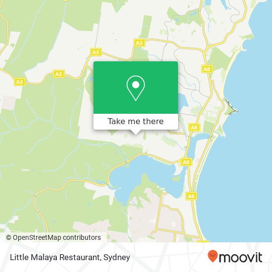 Little Malaya Restaurant, Coolangatta Ave Elanora Heights NSW 2101 map