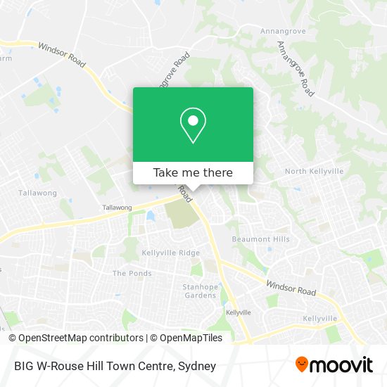 BIG W-Rouse Hill Town Centre map