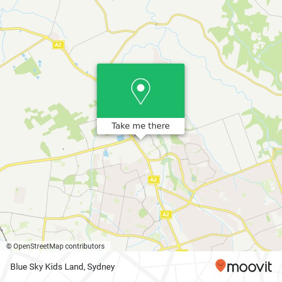 Mapa Blue Sky Kids Land, Market Ln Rouse Hill NSW 2155