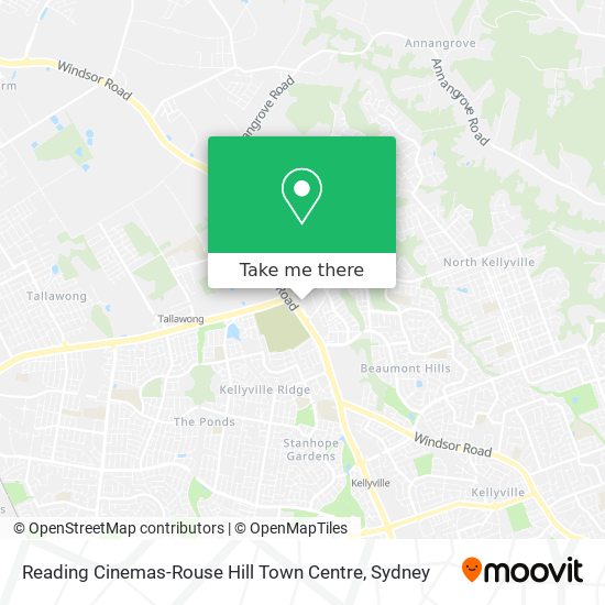 Reading Cinemas-Rouse Hill Town Centre map