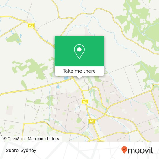 Supre, Civic Way Rouse Hill NSW 2155 map