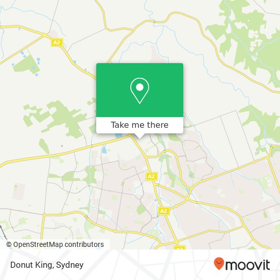 Mapa Donut King, Market Ln Rouse Hill NSW 2155