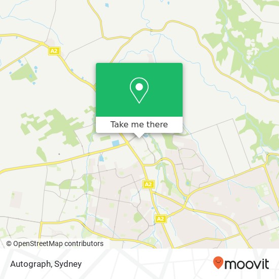 Mapa Autograph, Main St Rouse Hill NSW 2155