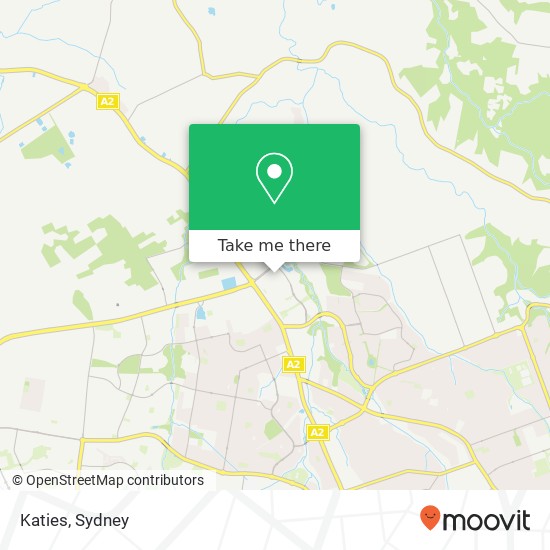 Mapa Katies, Main St Rouse Hill NSW 2155