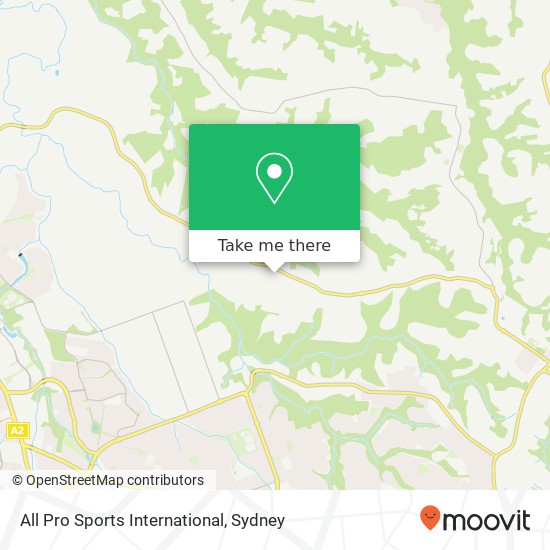 Mapa All Pro Sports International, 116 Annangrove Rd Annangrove NSW 2156