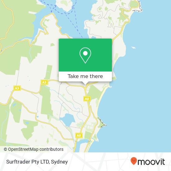 Surftrader Pty LTD, 7 Waratah St Mona Vale NSW 2103 map