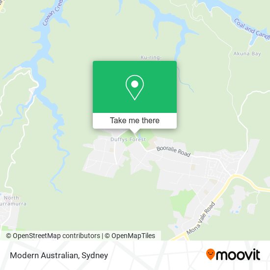 Mapa Modern Australian