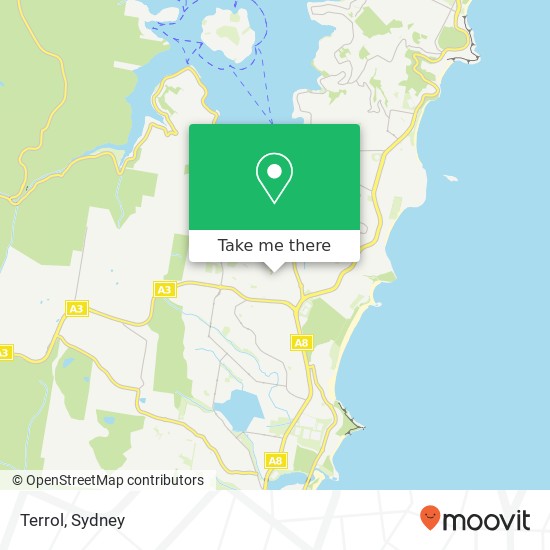 Mapa Terrol, 10 Illaroo Pl Mona Vale NSW 2103