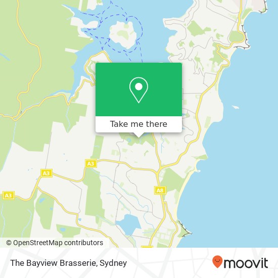 The Bayview Brasserie, 1825 Pittwater Rd Bayview NSW 2104 map