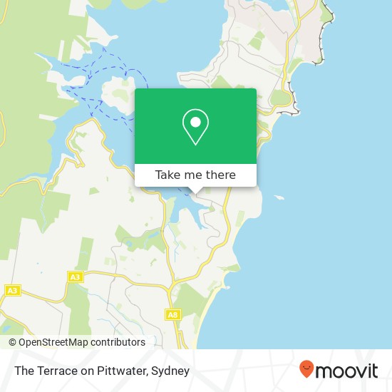 Mapa The Terrace on Pittwater, Kalinya St Newport NSW 2106