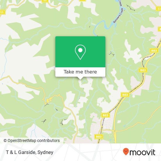 T & L Garside, 17 Heather Pl Hornsby Heights NSW 2077 map