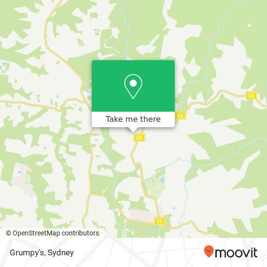 Mapa Grumpy's, 89-91 Arcadia Rd Arcadia NSW 2159