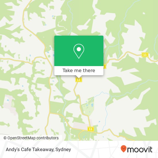 Andy's Cafe Takeaway, 91 Arcadia Rd Arcadia NSW 2159 map