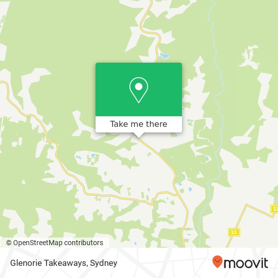 Glenorie Takeaways, Old Northern Rd Glenorie NSW 2157 map