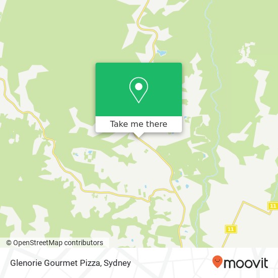 Mapa Glenorie Gourmet Pizza, 928 Old Northern Rd Glenorie NSW 2157