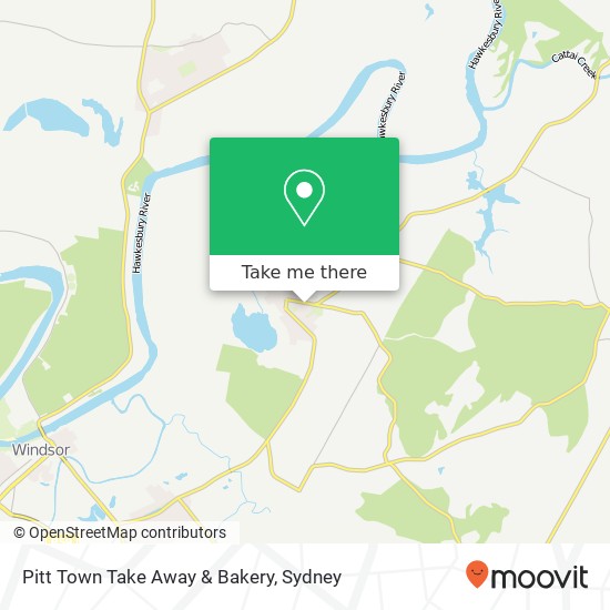 Mapa Pitt Town Take Away & Bakery, 5 Eldon St Pitt Town NSW 2756