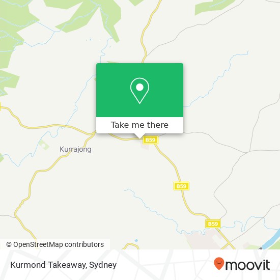 Kurmond Takeaway, 521 Bells Line of Rd Kurmond NSW 2757 map