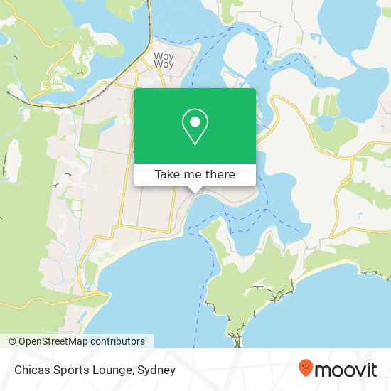Chicas Sports Lounge map